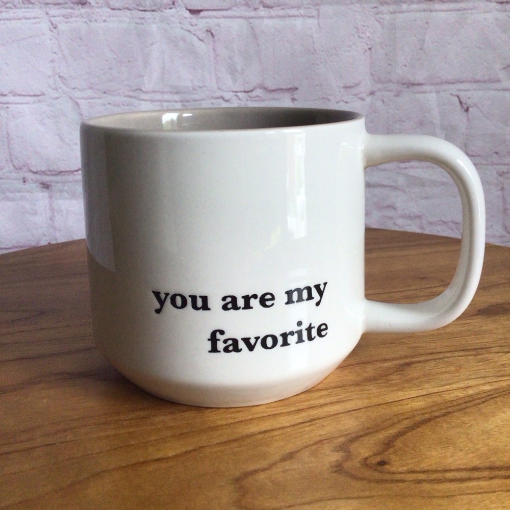 Threshold Cream and Black You Are My Favorite Mug Stoneware Mug - 15oz